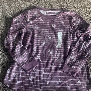 Sonoma medium long sleeve crew neck -purple